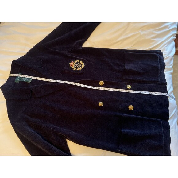 Vintage Lauren Ralph Lauren Blazer Double-Breasted Crest Womens Size Small - Picture 13 of 15